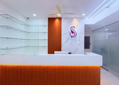 Modern clinic interior at S&S Clinics, Manikonda
